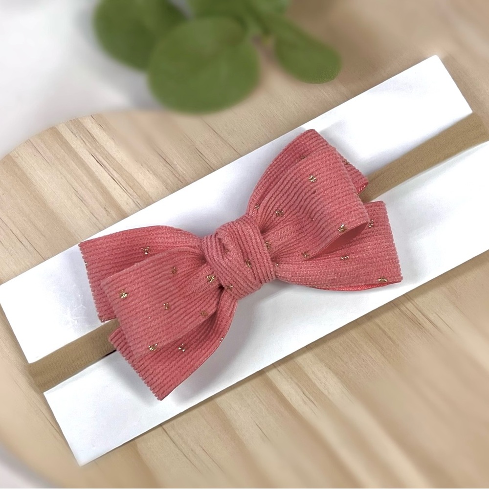 Charming Pink Bow Hairband for Kids